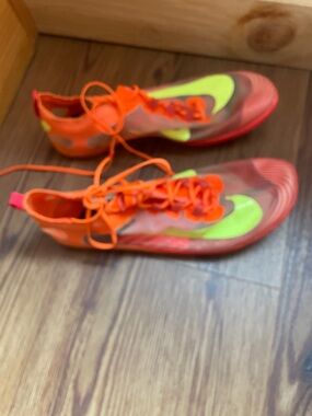 Nike Kids Bright Orange Track  with Neon Yellow Swoosh size 9 men’s